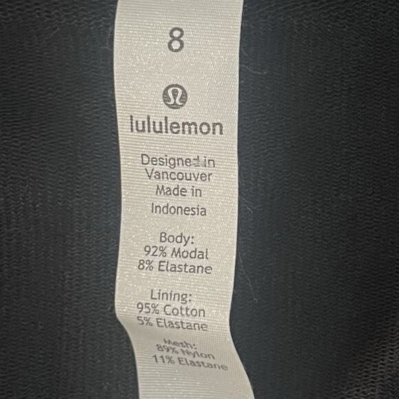 Lululemon Coast Easy Wrap Black Asymmetric Zip Cocoon Jacket - Picture 6 of 6